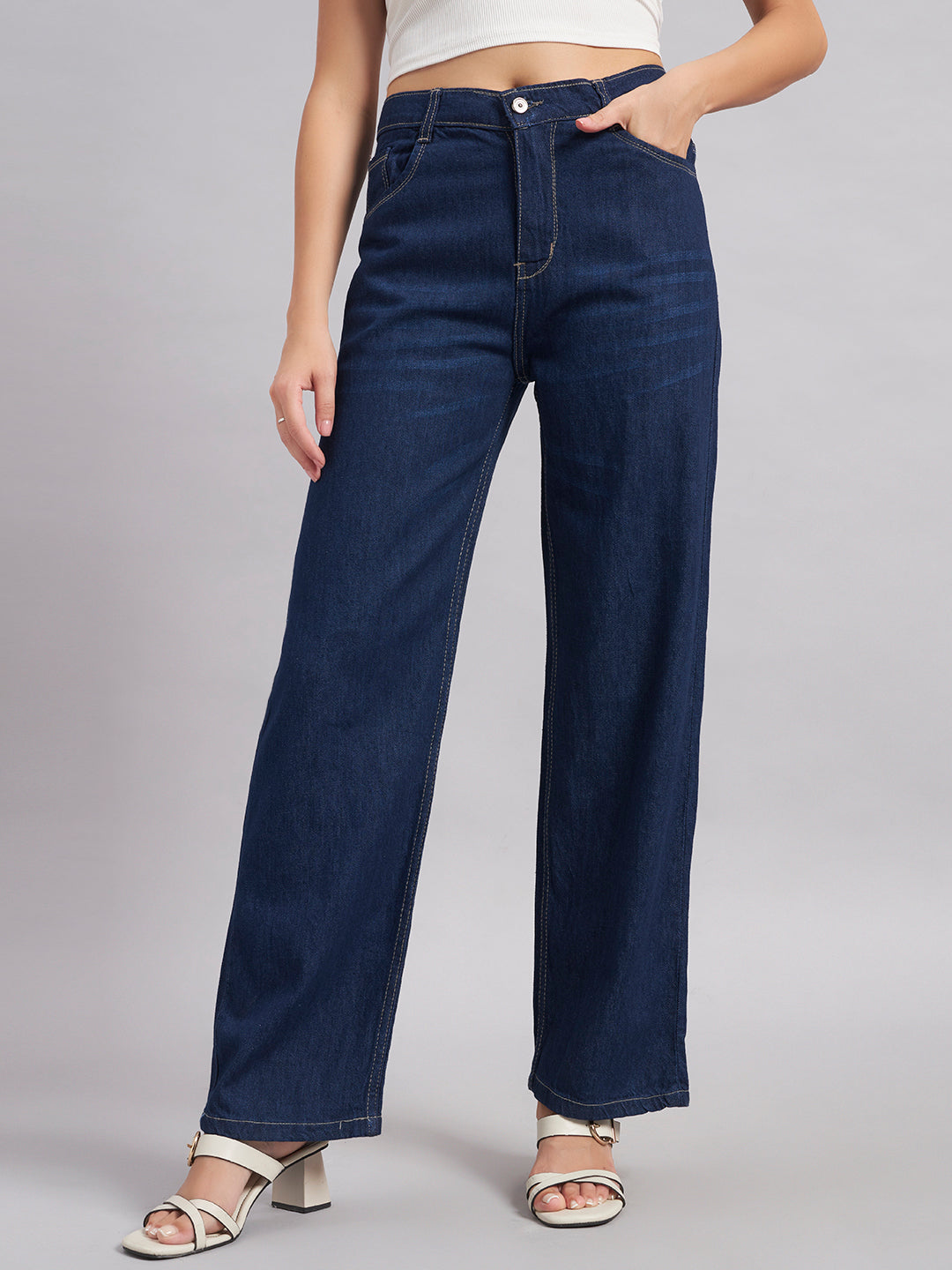 Women London Relaxed Fit Mid-Rise Light Fade Jeans