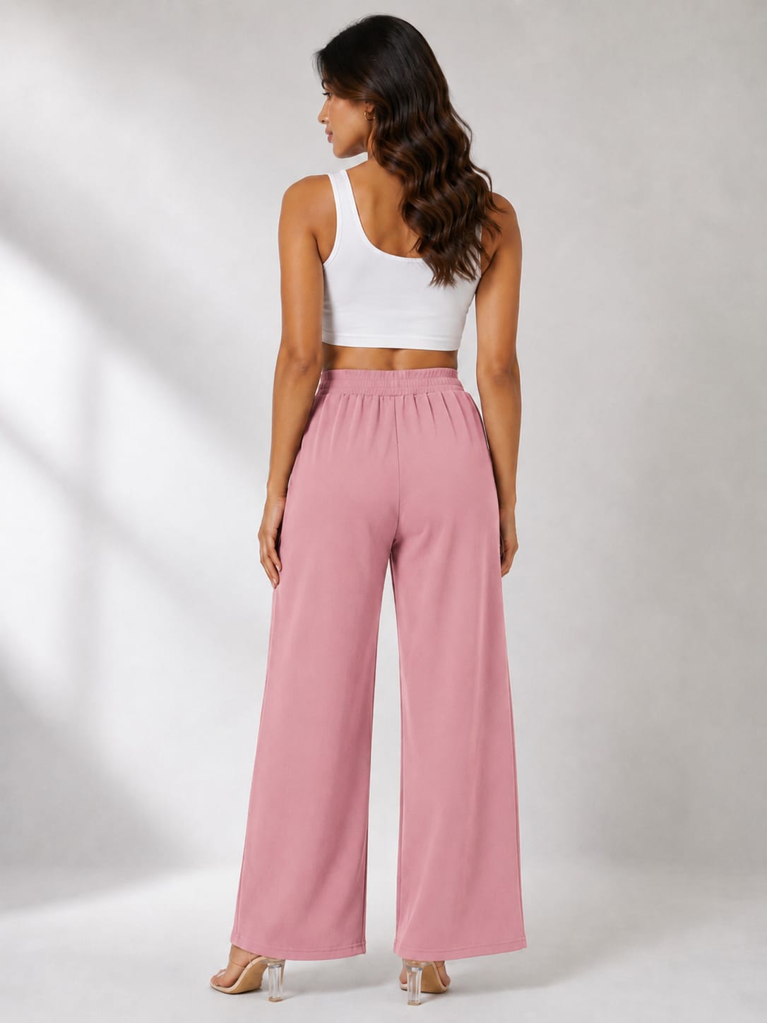 Women's High Rise Wide Leg Trousers