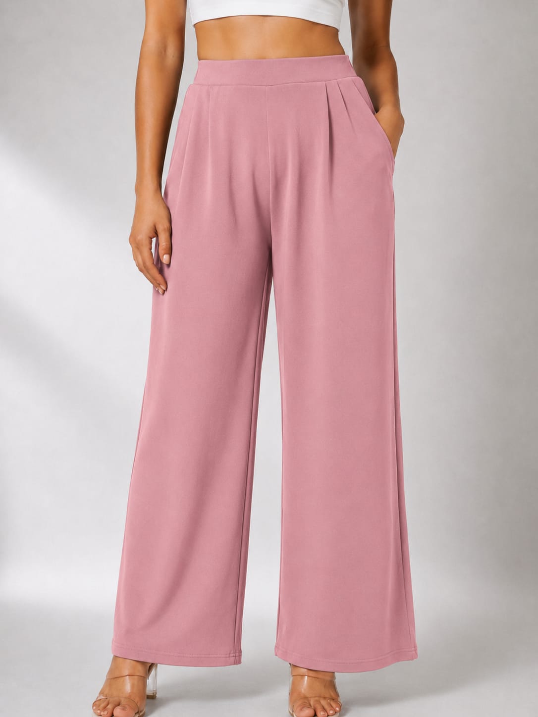 Women's High Rise Wide Leg Trousers