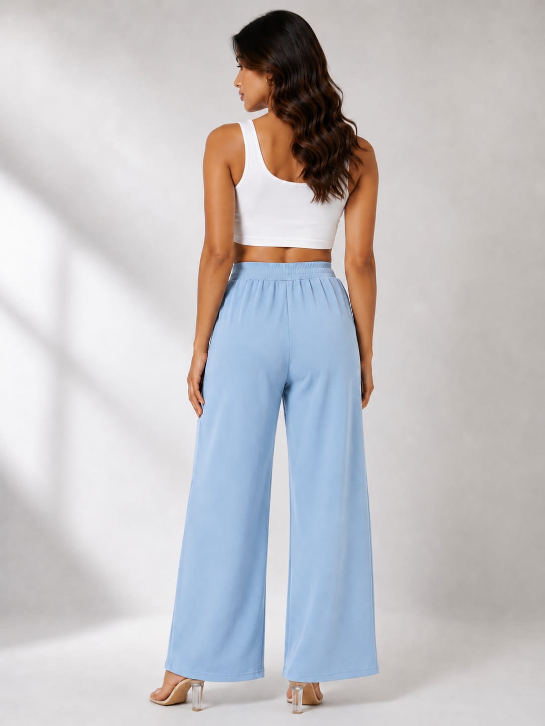 Women's High Rise Wide Leg Trousers