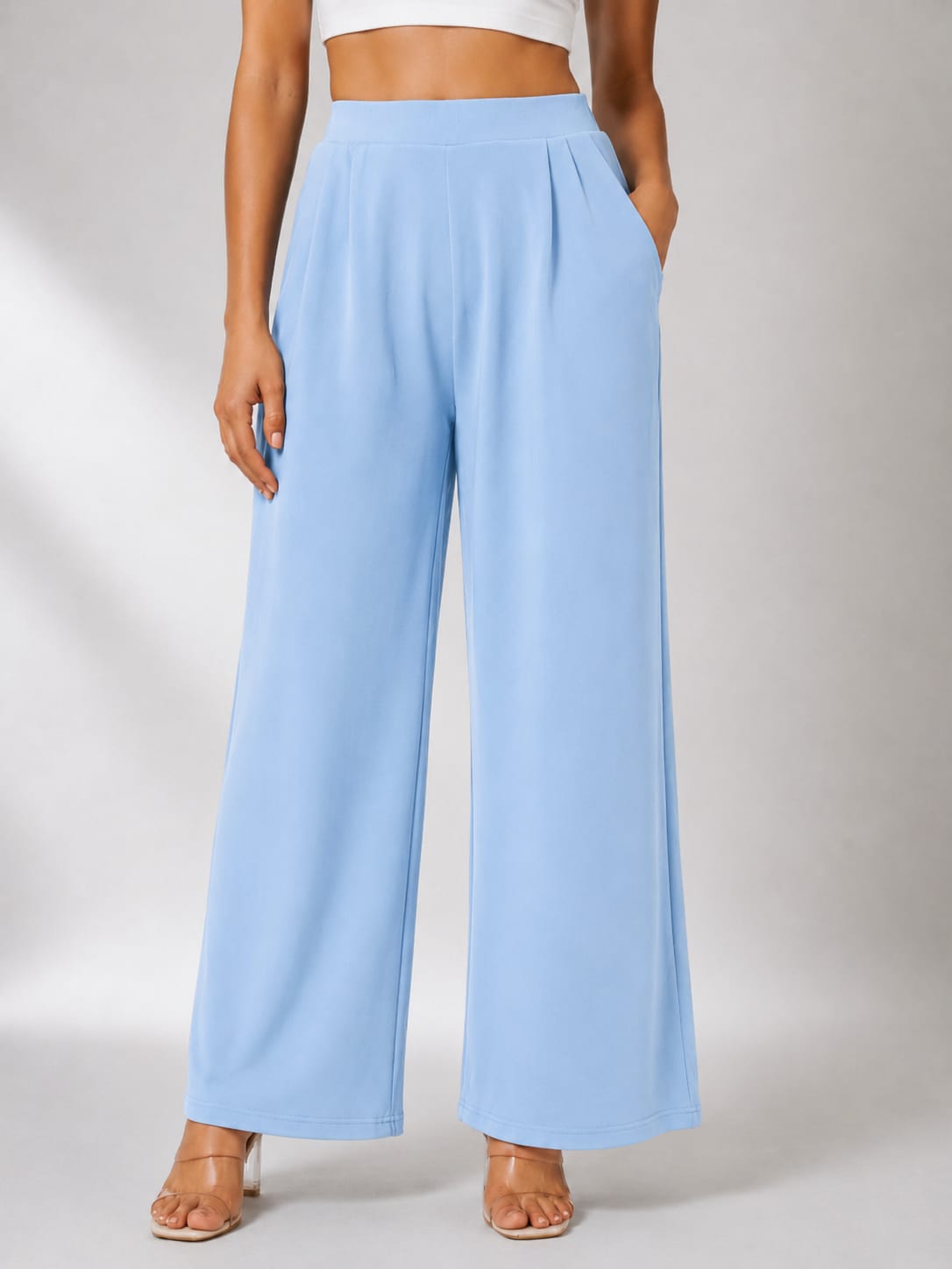 Women's High Rise Wide Leg Trousers